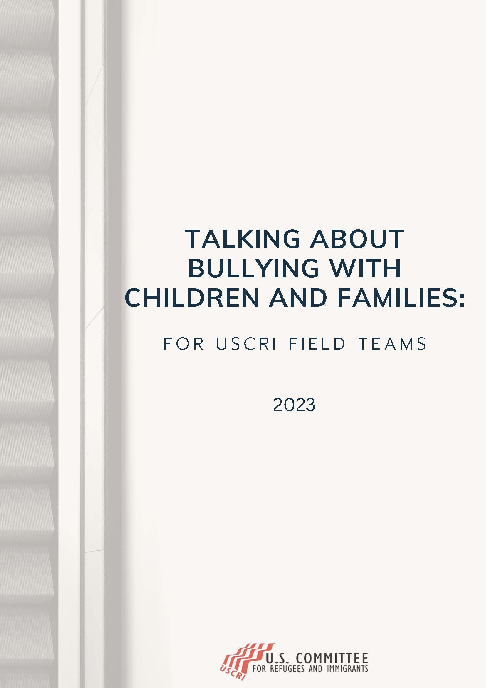 talking about bullying with children and families