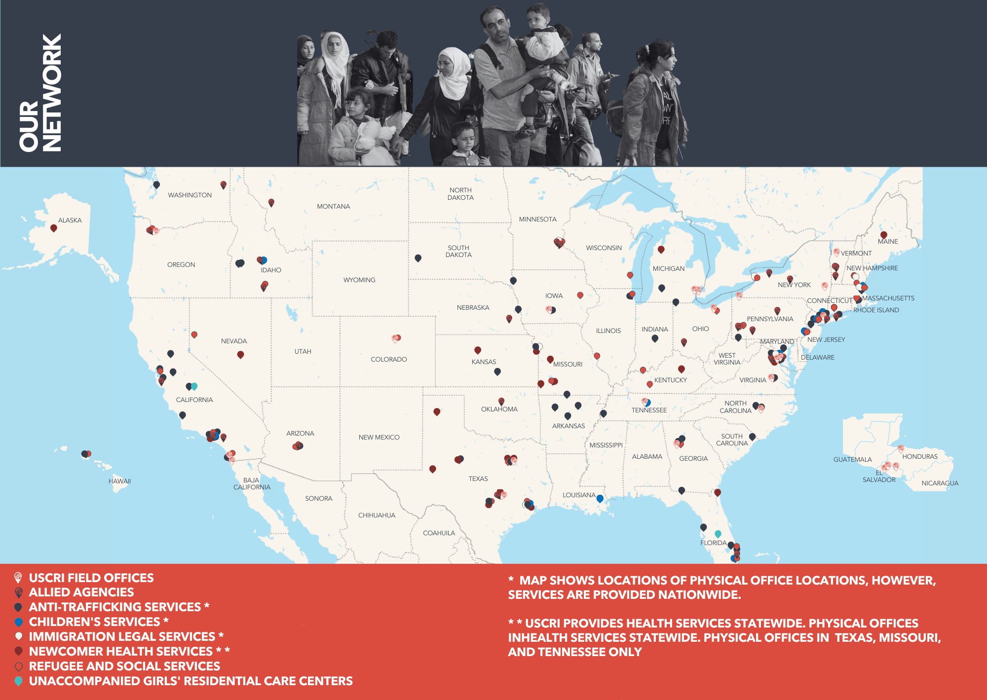 USCRI Network Map FOR PRINT A5 - All Svcs (2) USCRI Network Map FOR PRINT A5